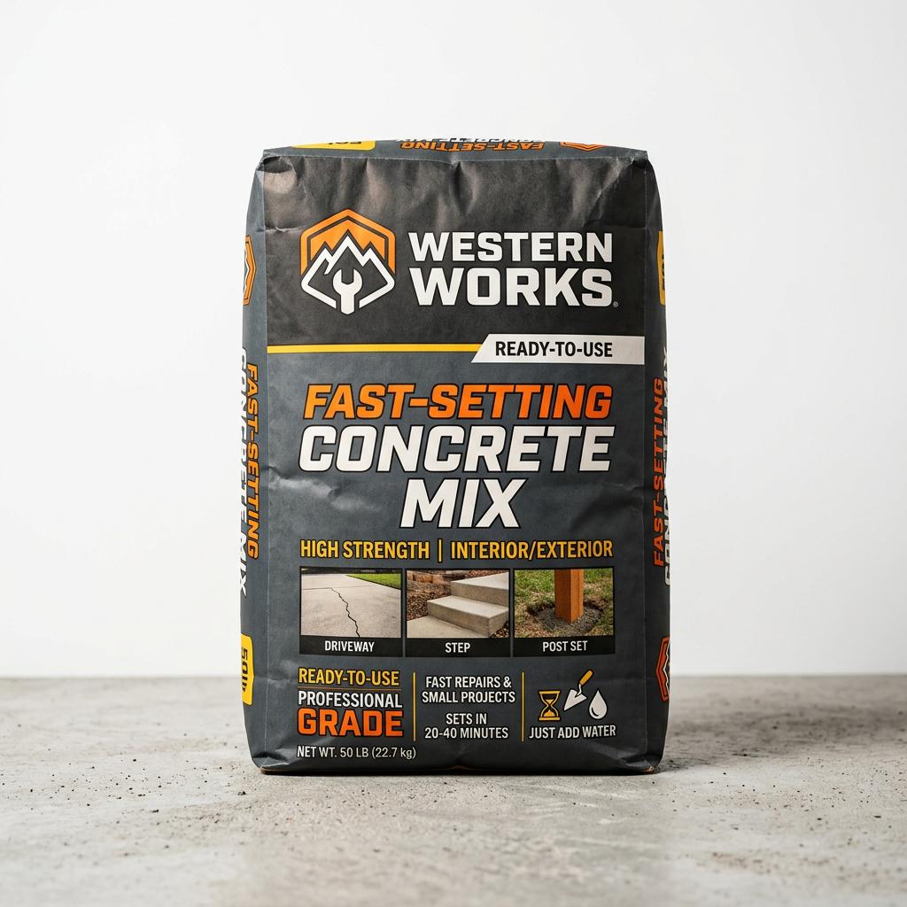 Concrete Mix Fast-Setting 50lb Bag