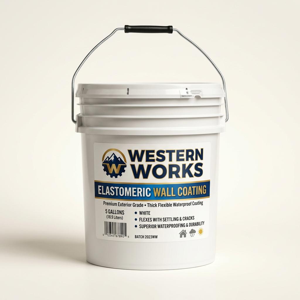 Elastomeric Wall Coating 5 Gallon White