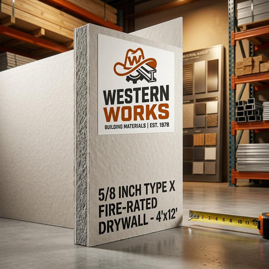 Fire-Rated Type X Drywall 5/8" x 4' x 12'