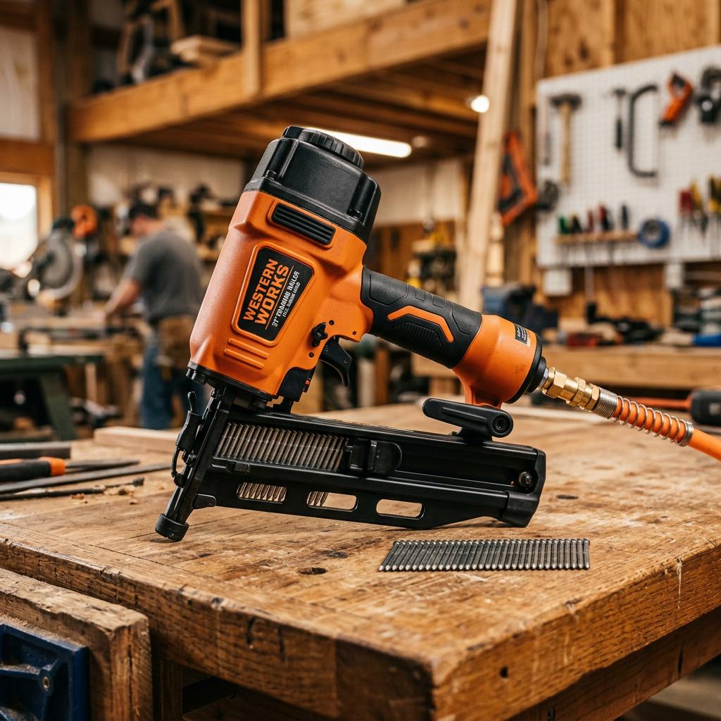 Framing Nailer Pneumatic 21-Degree Full Round Head
